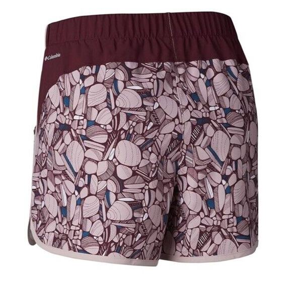 New Columbia women's sandy trail Run‎ short Stretch Deep madeira 4” Inseam Small - Picture 2 of 6